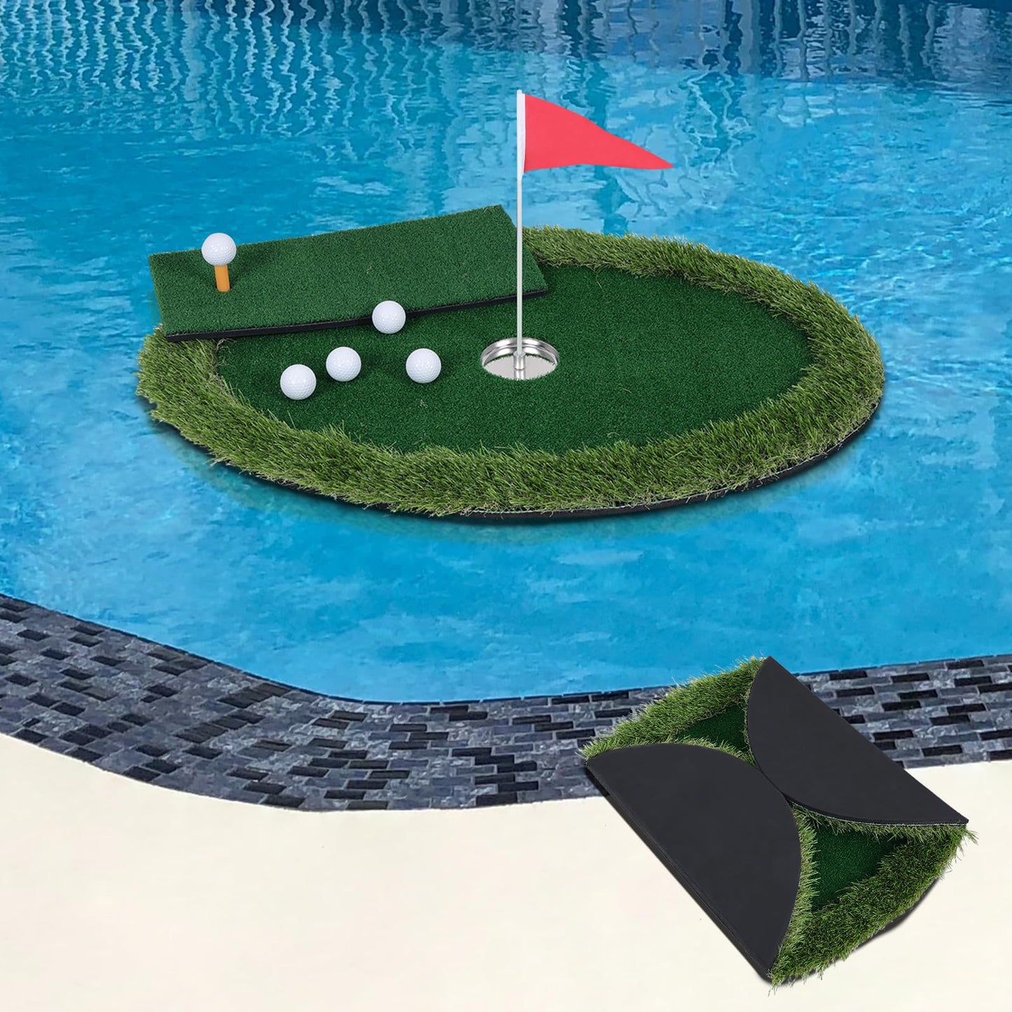 Floating Golf Chipping Green